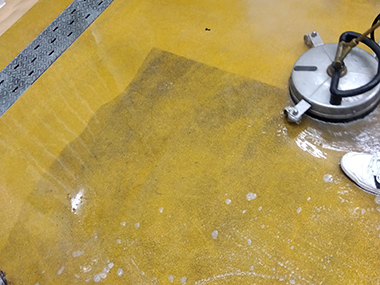 厨房床高圧洗浄